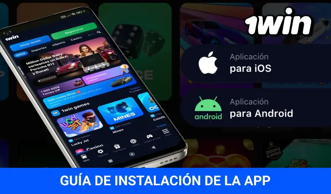 Guía de instalación app móvil 1win Chile